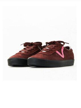 NEW Vans Off The Wall Sport Low Top Sneaker Pop Brown Pink Suede M 7 W 8.5